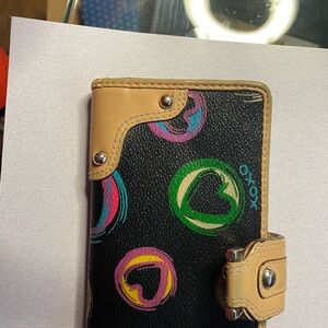 Vintage Black check book wallet